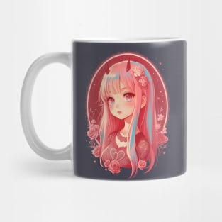 Chibi Zero Two (dark background) Mug
